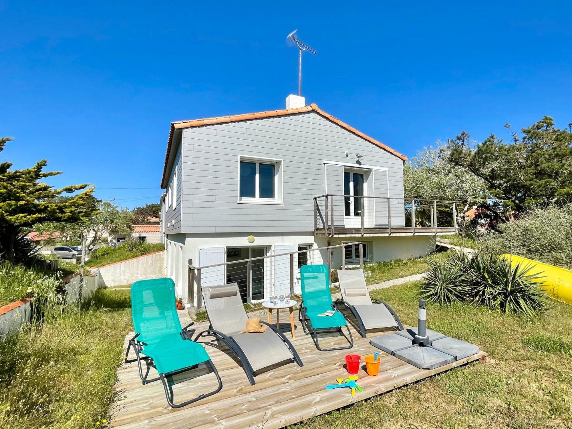 Maison Familiale Au Calme, Proche Plage, 9 Couchages, Terrasses, Wifi, Garage Velo - Bretignolles-Sur-Mer - Fr-1-231-203 Ngoại thất bức ảnh